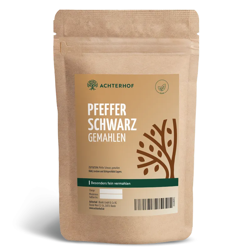 Pfeffer schwarz gemahlen