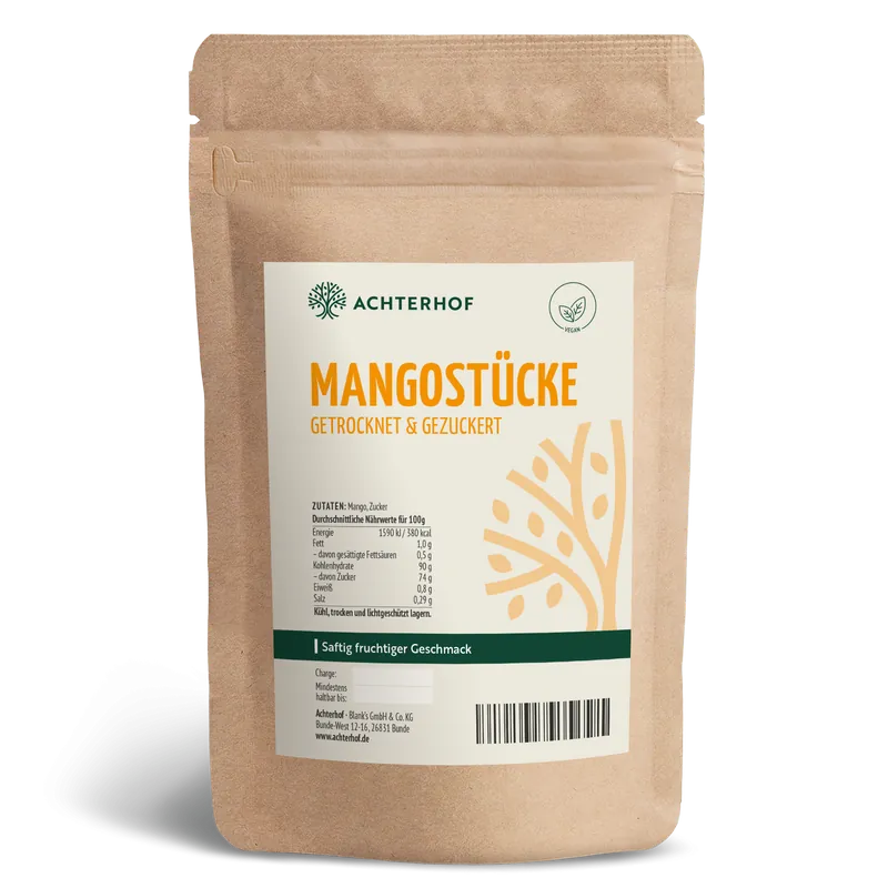Mangostücke getrocknet & gezuckert (250g)