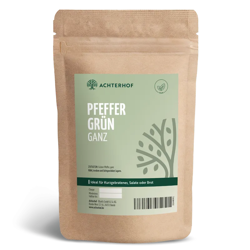 Grüner Pfeffer ganz