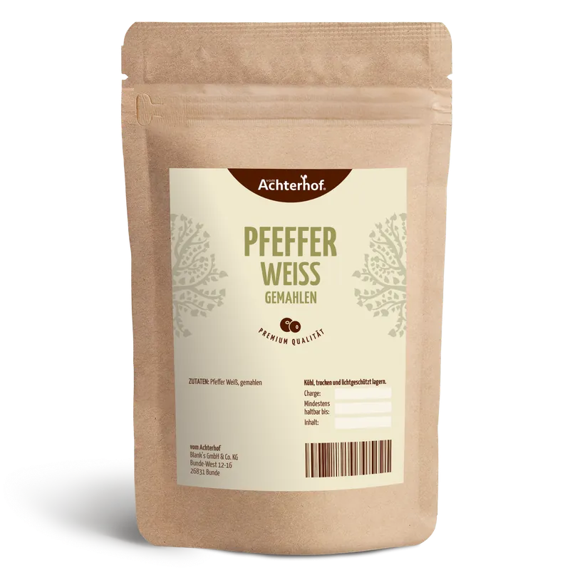 Pfeffer weiß gemahlen (250g)