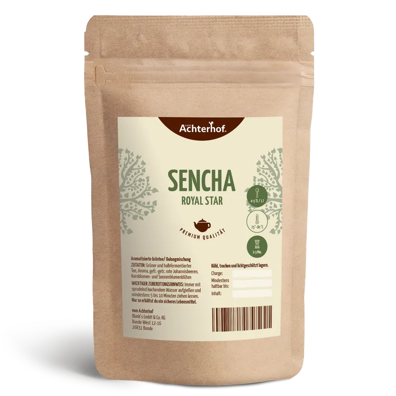 Grüner und halbfermentierter Tee Sencha Royal Star (100g)
