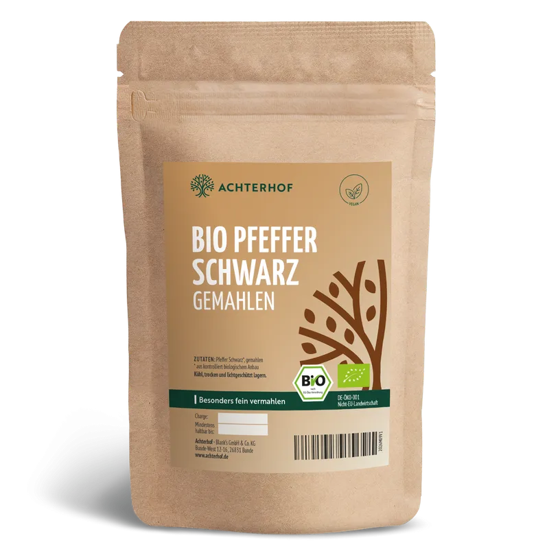 Pfeffer schwarz gemahlen Bio