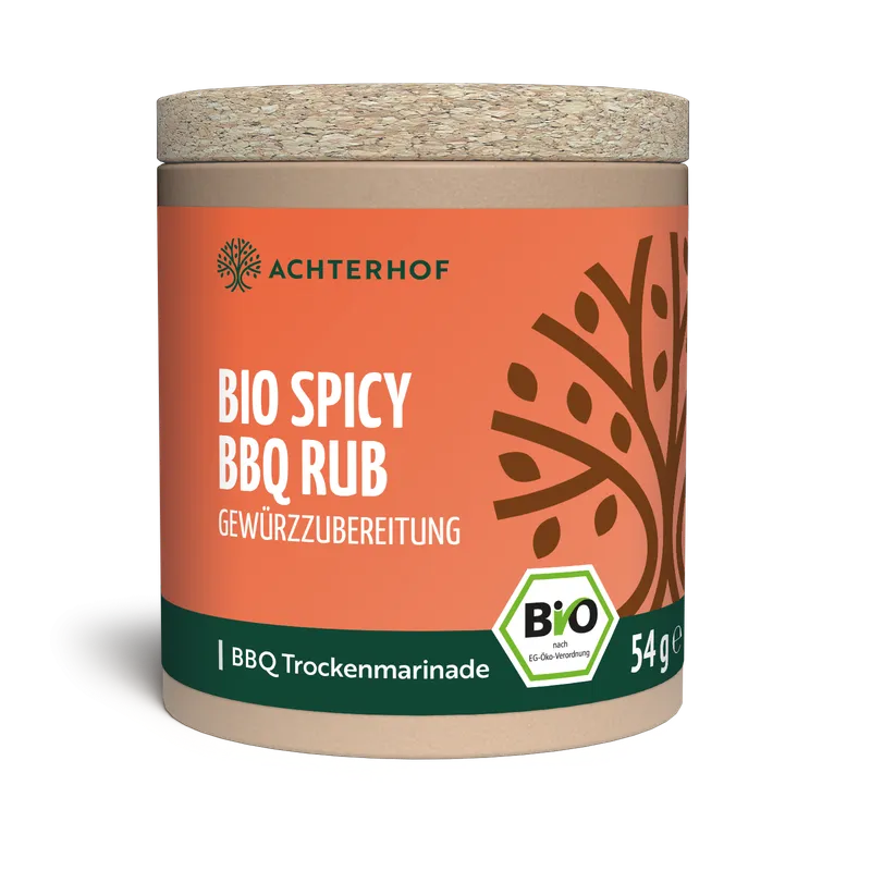 VOM ACHTERHOF Spicy BBQ Rub Gewürzzubereitung Bio – 54g