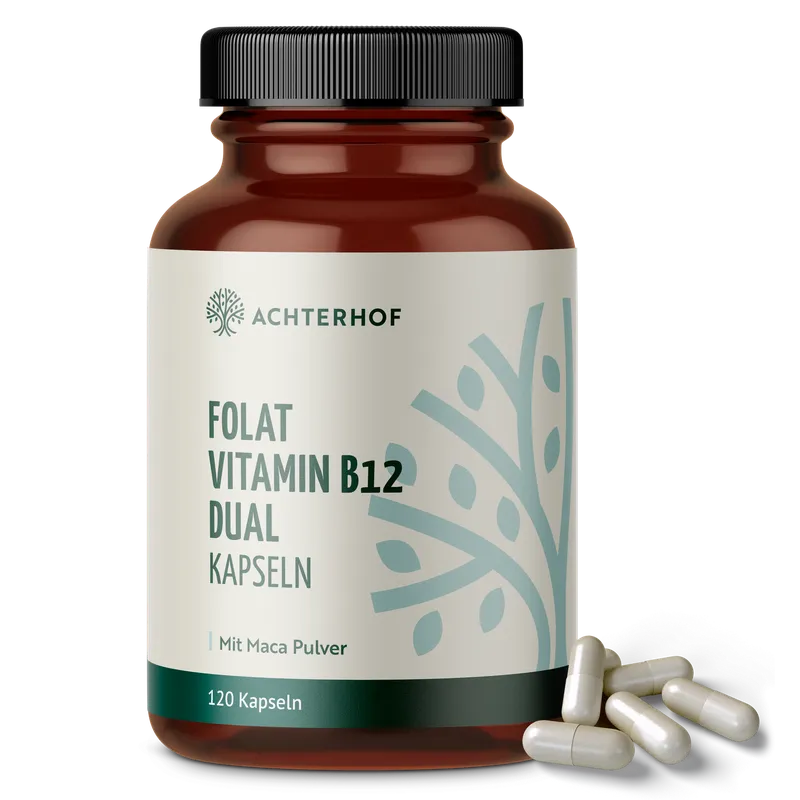 Folat Vitamin B12 Dual Kapseln (120 Kapseln)