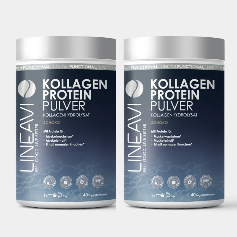 LINEAVI Doppelpack: Kollagen Proteinpulver (2x400g) – 800g