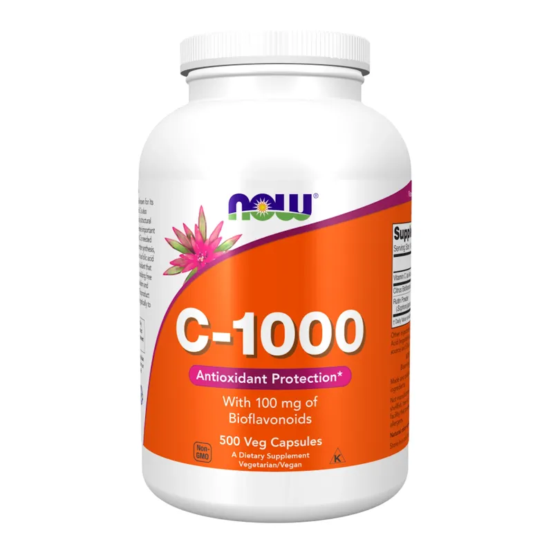 Now Foods VITAMIN C + BIOFLAVONOIDS 1000mg/100mg – 100 g