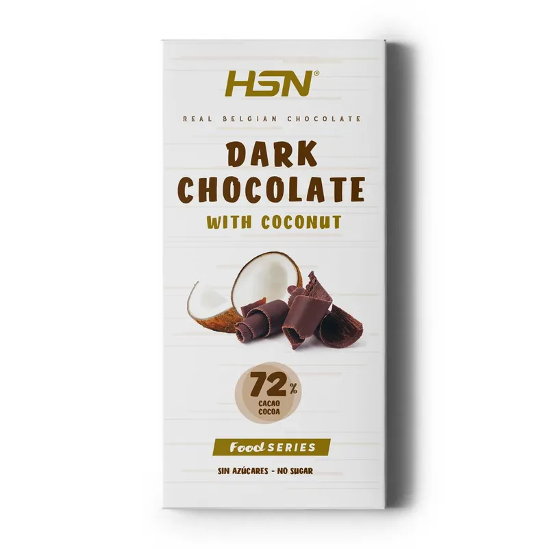 DARK CHOCOLATE WITH COCONUT - SUGAR FREE