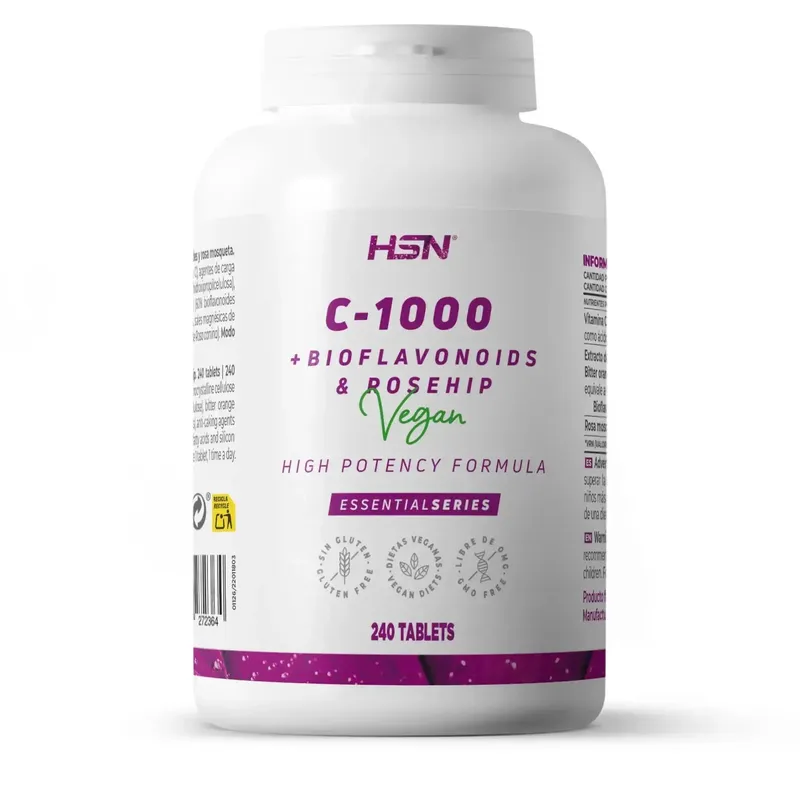 Vitamin C 1000mg + bioflavonoids + rose hip - 240 tablets 240 tablets