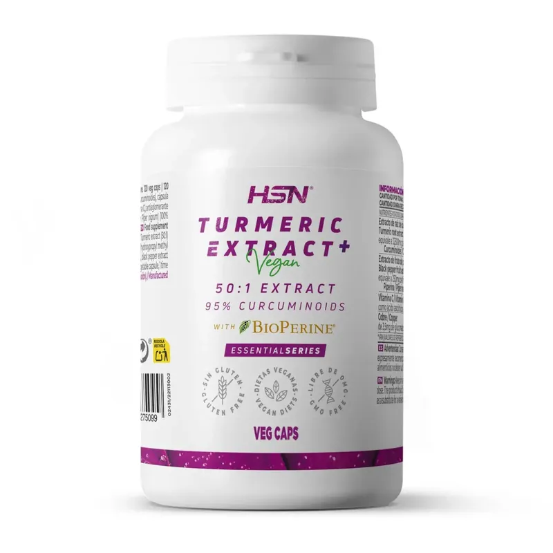 Essential Series TURMERIC EXTRACT (50:1) 650mg + BioPerine® – 78 g