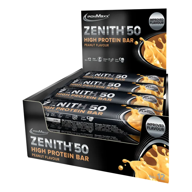 ZENITH® 50 Protein Riegel (12x100g) - Erdnuss Erdnuss 12x100g