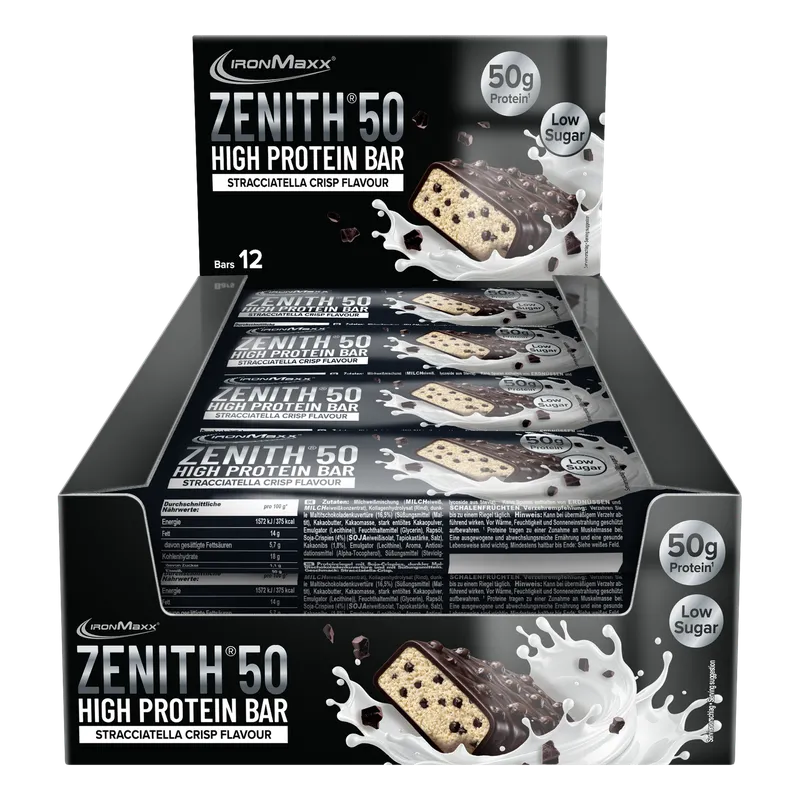 ZENITH® 50 Protein Riegel (12x100g) - Stracciatella Crisp