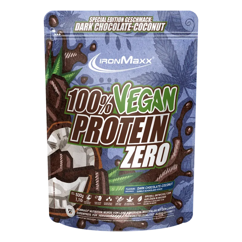 IronMaxx 100% Vegan Protein Zero (500g) – 500g