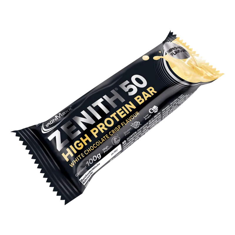 ZENITH® 50 Protein Riegel (100g) - Weiße Schokolade Crisp
