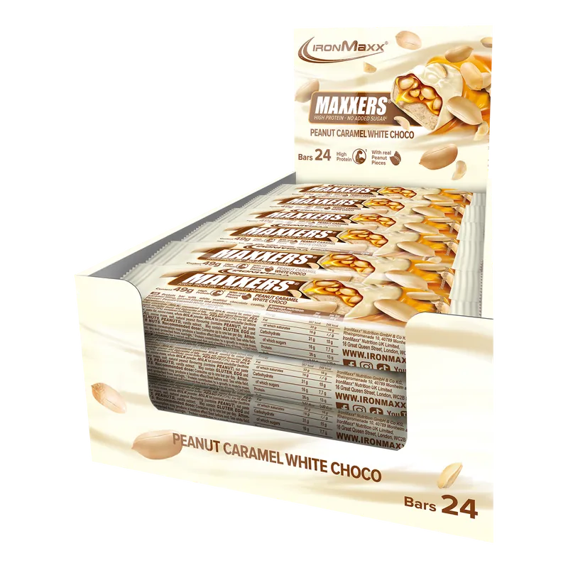 Maxxers (24x49g) - White Choc Peanut Caramel