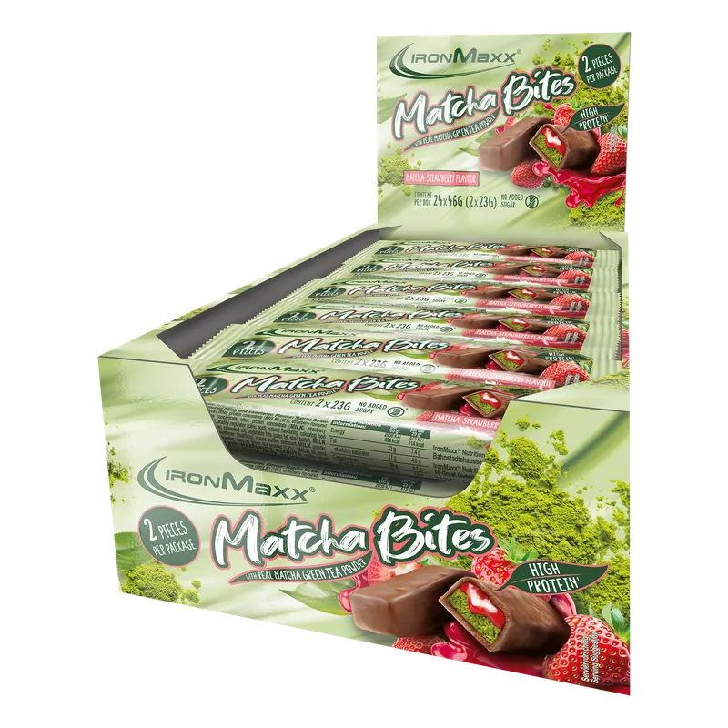 Matcha Bites (24x46g) - Matcha-Strawberry