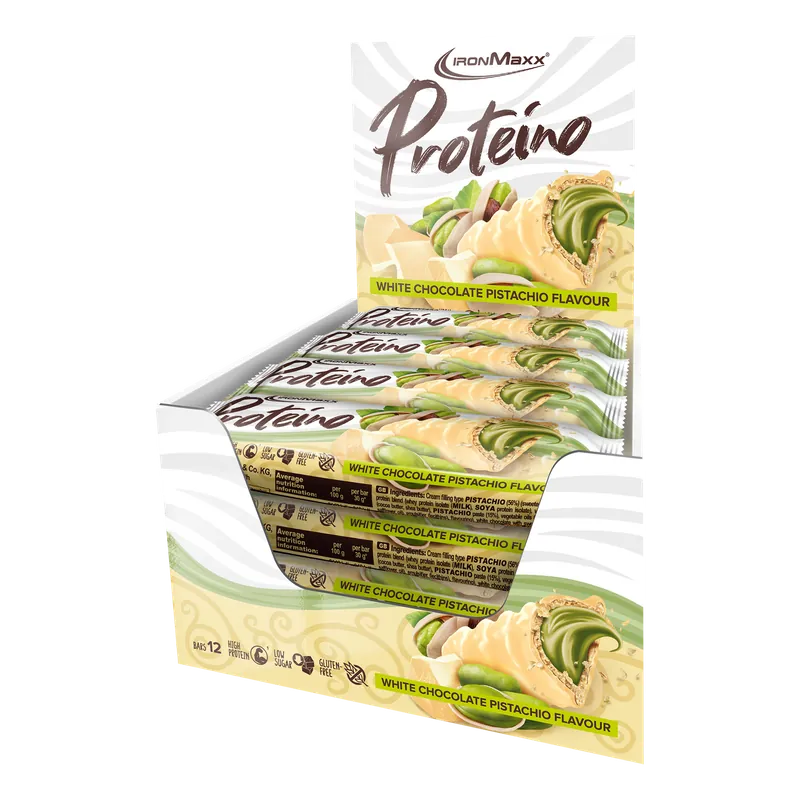 IronMaxx Proteino (12x30g) - White Chocolate Pistachio – 12x30g