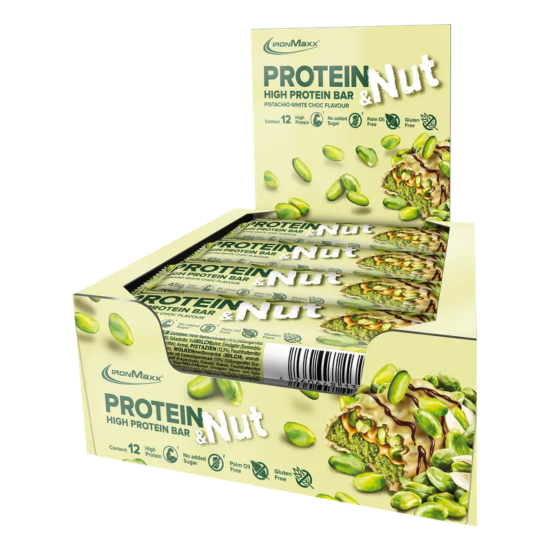 Protein & Nut (24x45g) - Pistachio White Choc