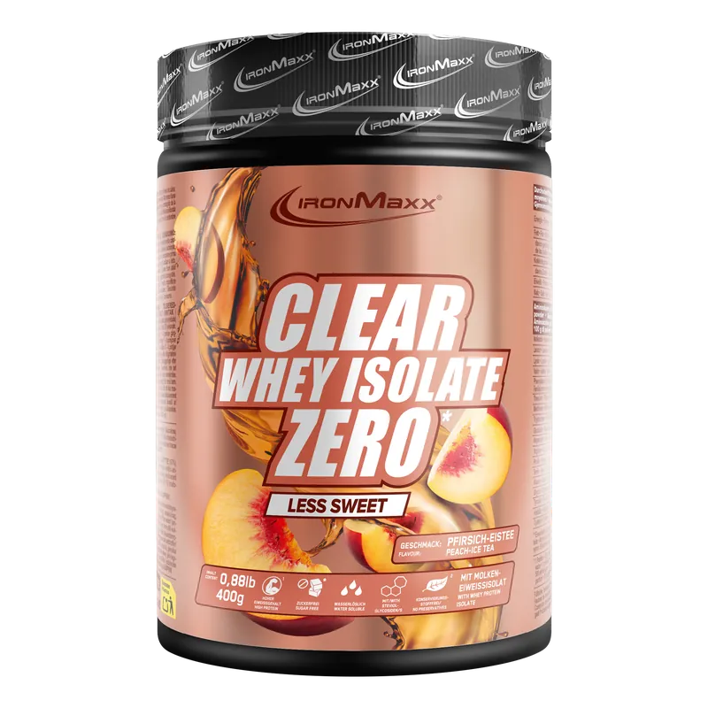 Clear Whey Isolate ZERO (400g) - "Less sweet"  Peach Ice Tea