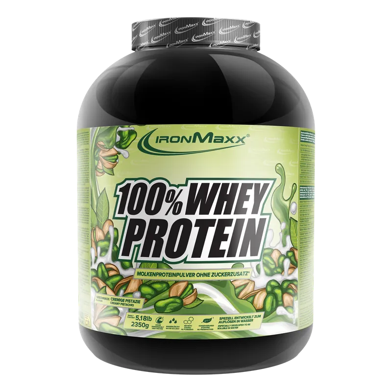 IronMaxx 100% Whey Protein (2350g) - Creamy Pistazie – 2350g