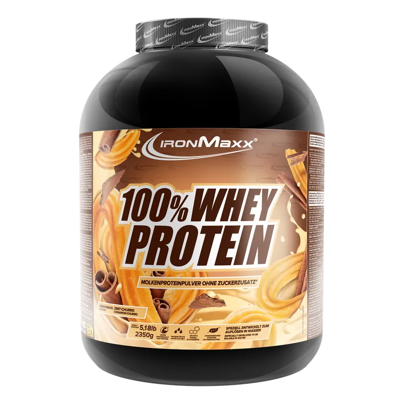 IronMaxx 100% Whey Protein (2350g) - Cinnamon Churro – 2350g