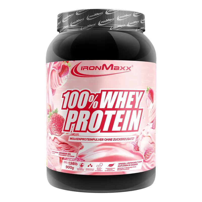 100% Whey Protein (900g) - Strawberry Ice Cream