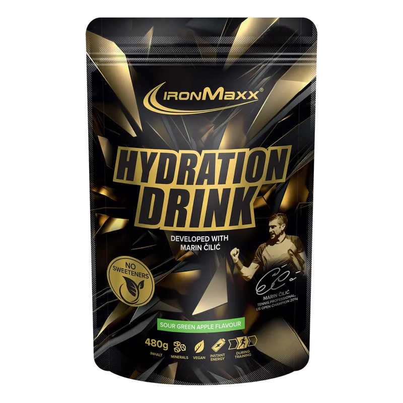 Hydration Drink Pulver Marin Čilić (480g) - Sour Green Apple
