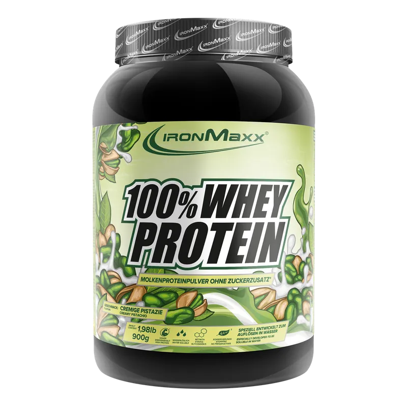 100% Whey Protein (900g) - Cremige Pistazie