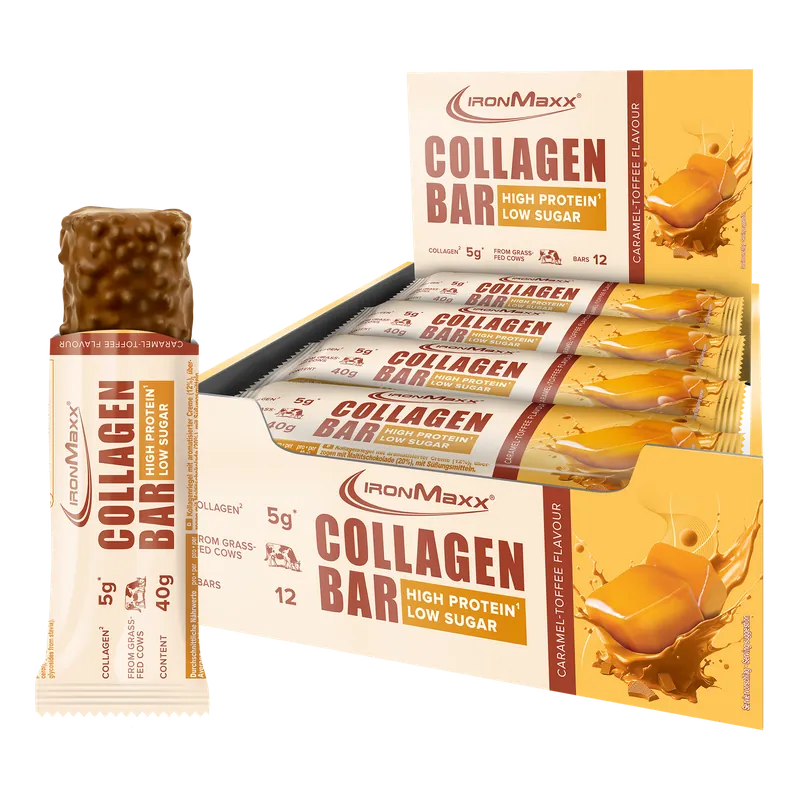 IronMaxx Collagen Bar (12x40g) - Caramel – 12x40g