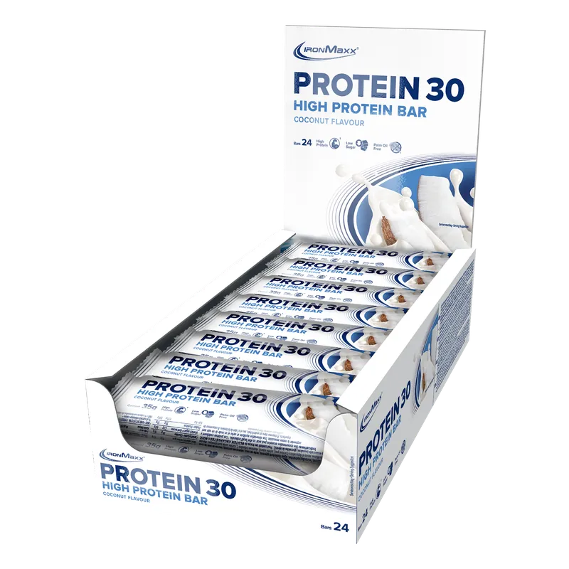 IronMaxx Protein 30 Protein Riegel (24x35g) - Kokosnuss – 24x35g