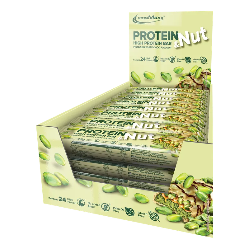 Protein & Nut (24x45g) - Pistachio White Choc
