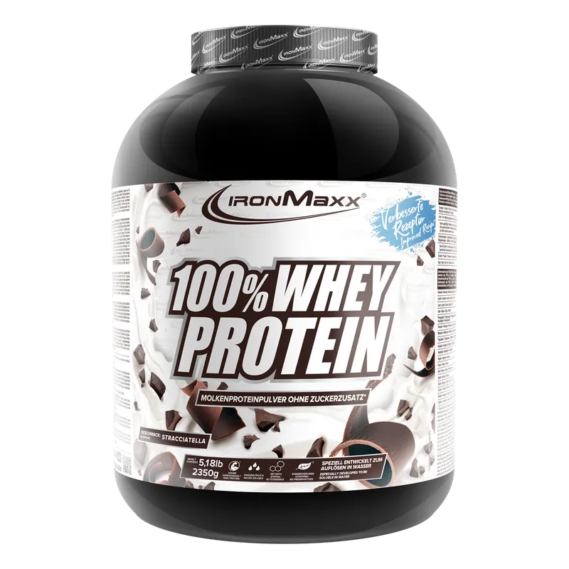 IronMaxx 100% Whey Protein (2350g) - Stracciatella – 2350g