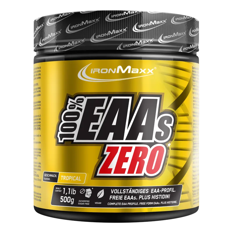 IronMaxx 100% EAAs Zero (500g) - Tropical – 500g