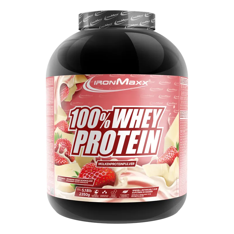 100% Whey Protein (2350g) - Weiße Schokolade-Erdbeere