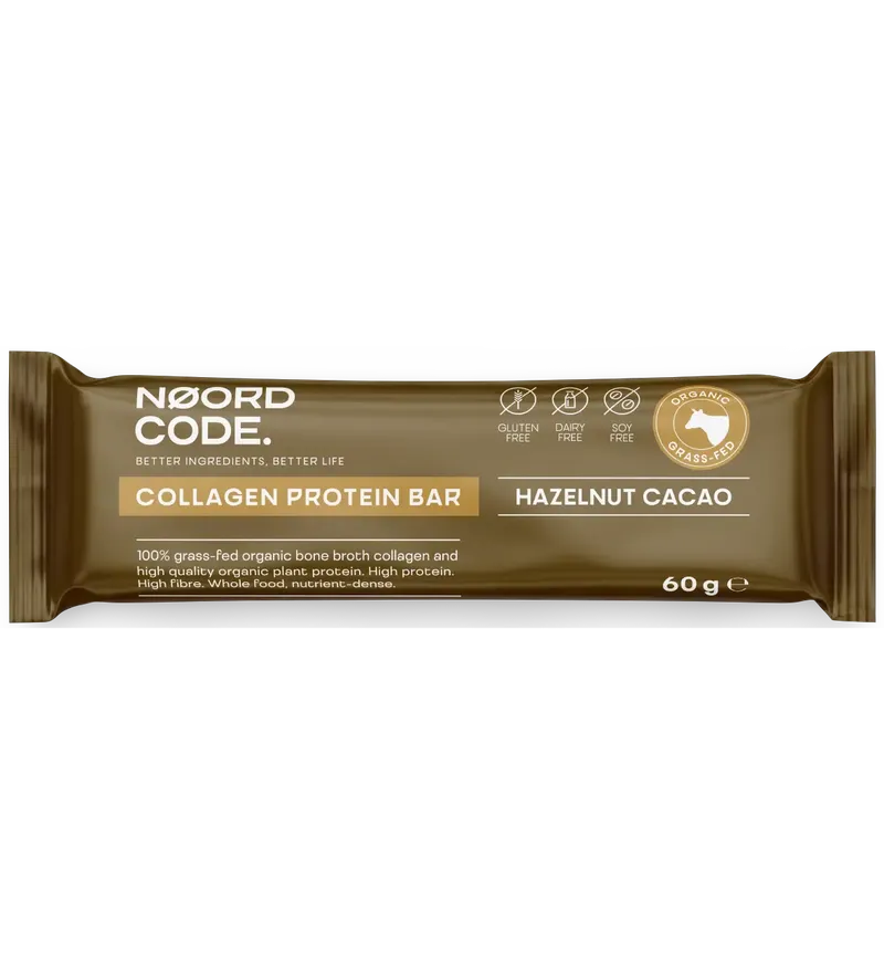 Organic Collagen Protein Bar Hazelnut Cacao
