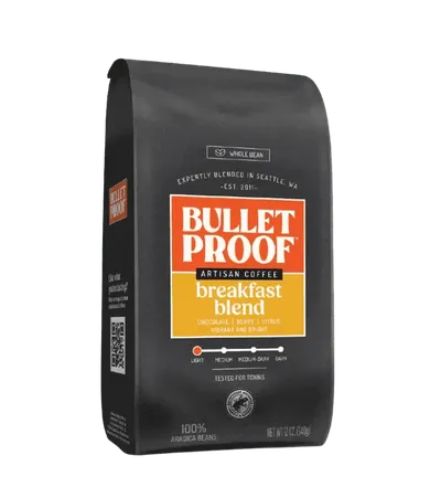Breakfast Blend Light Roast Whole Bean