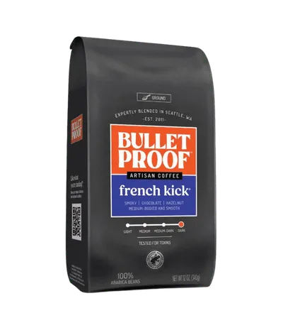 French Kick Dark Roast gemahlener Kaffee 340 Gramm