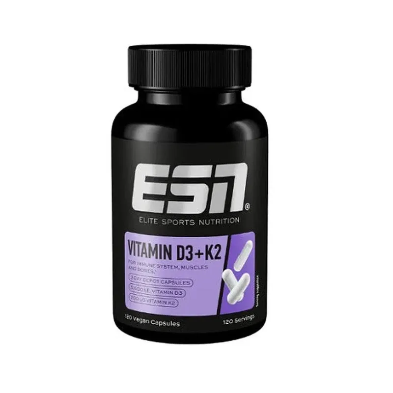 ESN - Vitamin D3+K2 - 120 Kapseln