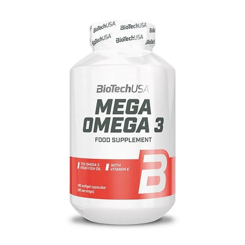 BIOTECH USA Mega Omega 3 - 180 Softgel Kapseln