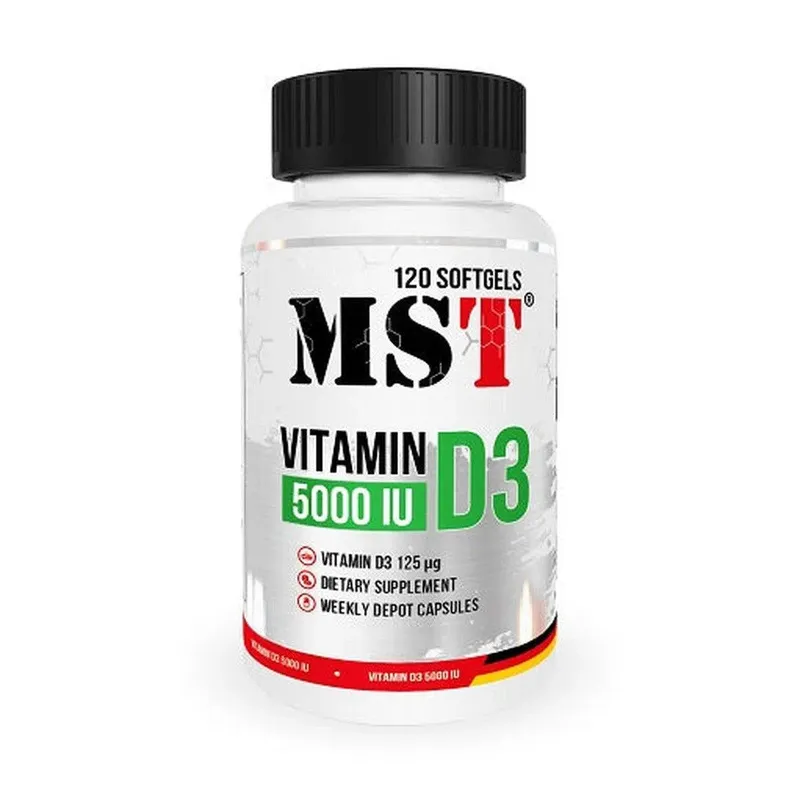 MST | Vitamin D3 5000IU - 120 Softgels