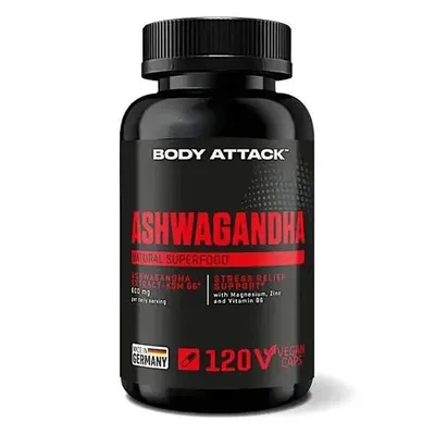 Body Attack Ashwagandha KSM-66, 120 Kapseln