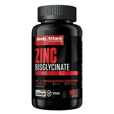 Body Attack Zink Bisglycinate 90 Kapseln