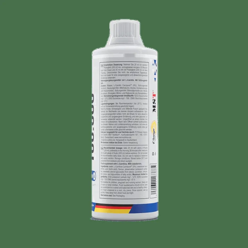 L-Carnitine Carnipure 100000 Orange 1000 ml