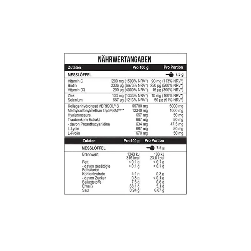 Beauty Collagen Verisol + OptiMSM 225g