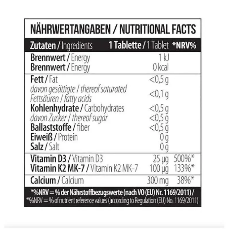 Calcium Citrate D3 K2Vital 60 Tabletten