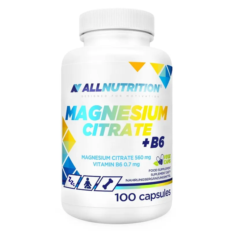 Allnutrition Magnesium Citrate + B6, 100 Kapseln