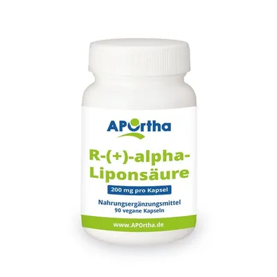 APOrtha R-(+)-Alpha-Liponsäure 200mg, 90 vegane Kapseln