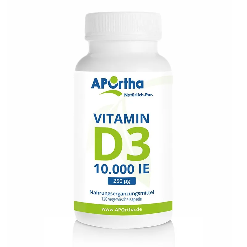 APOrtha Vitamin D3 10.000 I.E., 120 veg. Kapseln