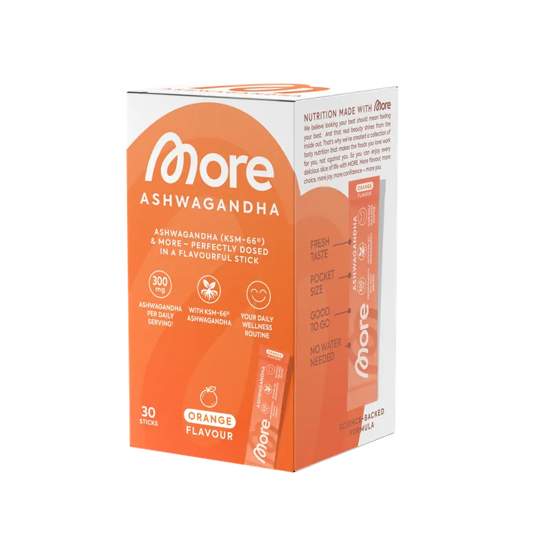 More Nutrition More Ashwagandha Sticks – 30 x 5g
