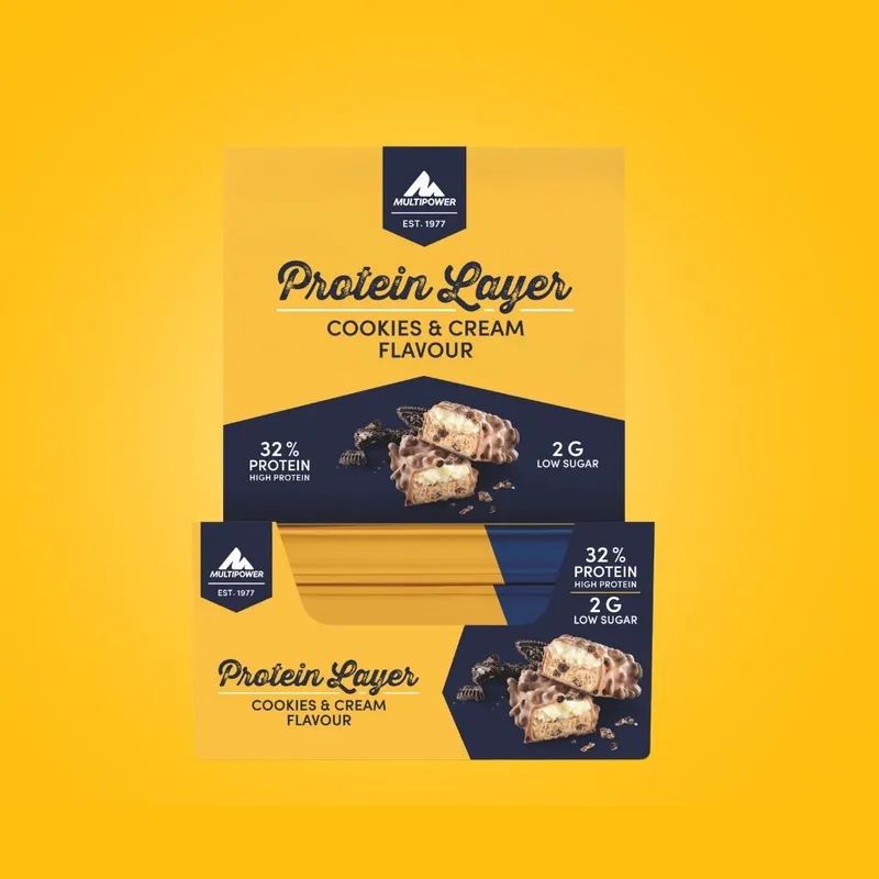 Protein Riegel Layer Cookies & Cream - 50g | 32% Protein