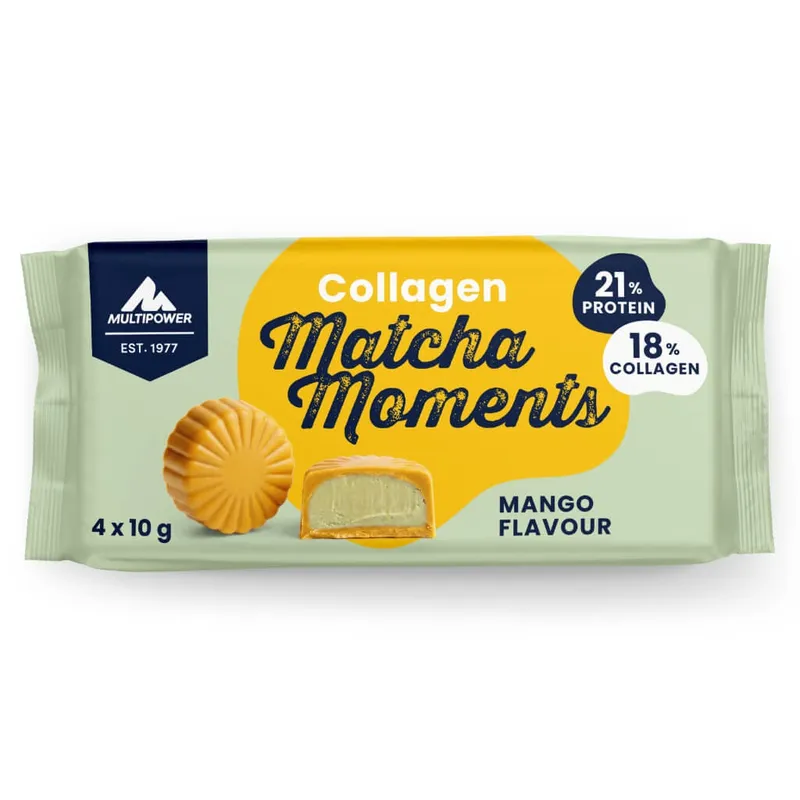 Collagen Matcha Moments, Mango | 4x10g Kollagen Pralinen
